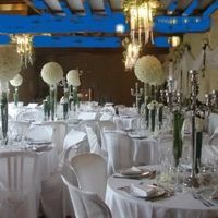 Salon bleu en salle de reception