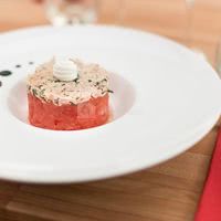 Tartare de tomates et thon