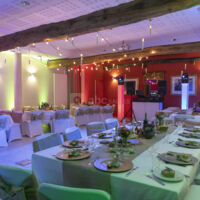 Salle de réception de mariage à thème avec DJ