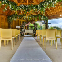 Véranda aménagée pour cérémonie