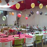 La salle Saphir décorée pour un anniversaire