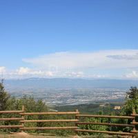 Vue sur vallée du rhône