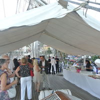 Cocktail sur le pont supérieur
