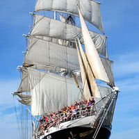 Le Belem en mer