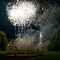 Feux d'artifice au château