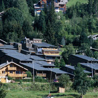 Vue extérieure du village de vacances