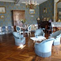 Salon bleu: Gîte château
