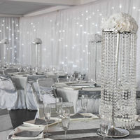 Décoration de table - Centre de table - colonne de diamants