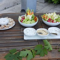 Crudités et sauces fraiches