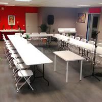 Salle de réunion agencement en U