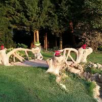 La Roseraie 80 - Le petit pont en rocailles