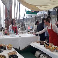 Goélette La Recouvrance, Brest (29) - cocktail sur le pont