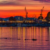 Marina du Moulin Blanc, Brest (29) - vue extérieure sur le Port du Moulin Blanc