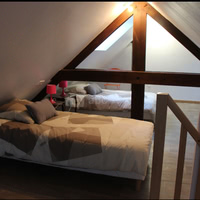Chambre du gîte la Laiterie