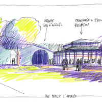 Vue depuis l'entrée Cottage-Avenue Location Salle Toulouse