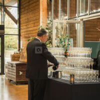 Buffet cascade de champagne