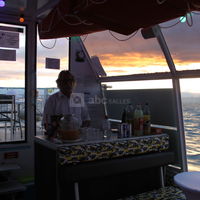 Le bar au coucher du soleil