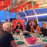 Fondue au fromage sur le Léman