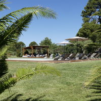 Espace détente piscine