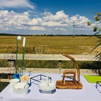 Table devant les champs