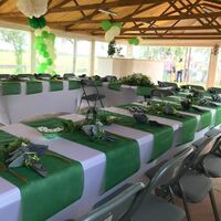 Mariage vert et blanc