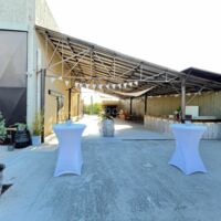 Patio couvert avec espace bar