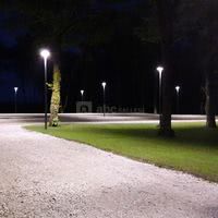 Parking éclairé
