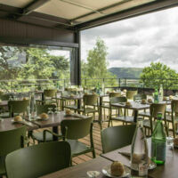 Terrasse panoramique du restaurant Le Lion Doré