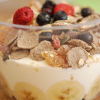 Petit déjeuner à base de céréales bio