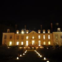 Chateau de percey candles by night / chandeleurs