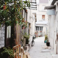 Passage pavé