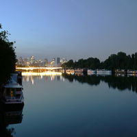 Vue depuis l'Aqua Restaurant de Nuit