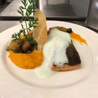 Purée de carotte et poisson