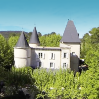 Le Château de Nans - Vue aérienne