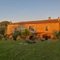 Facade maison coucher de soleil