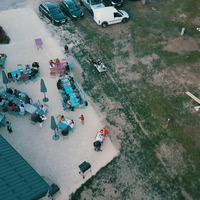 Terrasse camping Les Murmures du Lignon