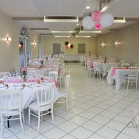Salle réception décorée