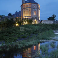 Le Pigeonnier de nuit illuminé