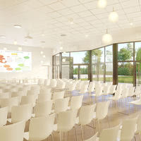 Salle de réunion disposition en conférence