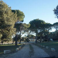 Chemin de l'entrée vers la salle