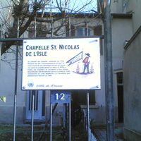 Plaque municipale de la bâtisse