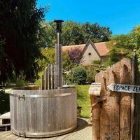 Bain nordique chauffé au bois