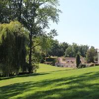 Abbaye vue du fond du vallon