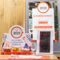 Restauration en bocaux disponible à l'hôtel