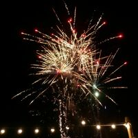 Feu d'artifice sur le domaine privé de la plage Mare E Sole