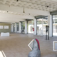 Salle en installation galerie vue terre