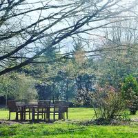 Espace détente dans le jardin