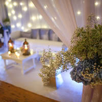 Déco mariage oriental réalisée par Château de La Trye