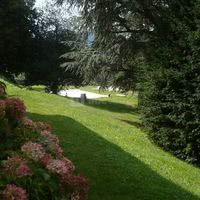 Descente vers la piscine