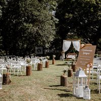 Cérémonie laïque au Château de Bois Rigaud (120 personnes). Crédits photo: Fanny Ingold